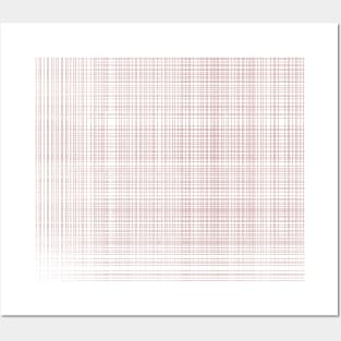 Modern Thin Red Lines Grid Posters and Art